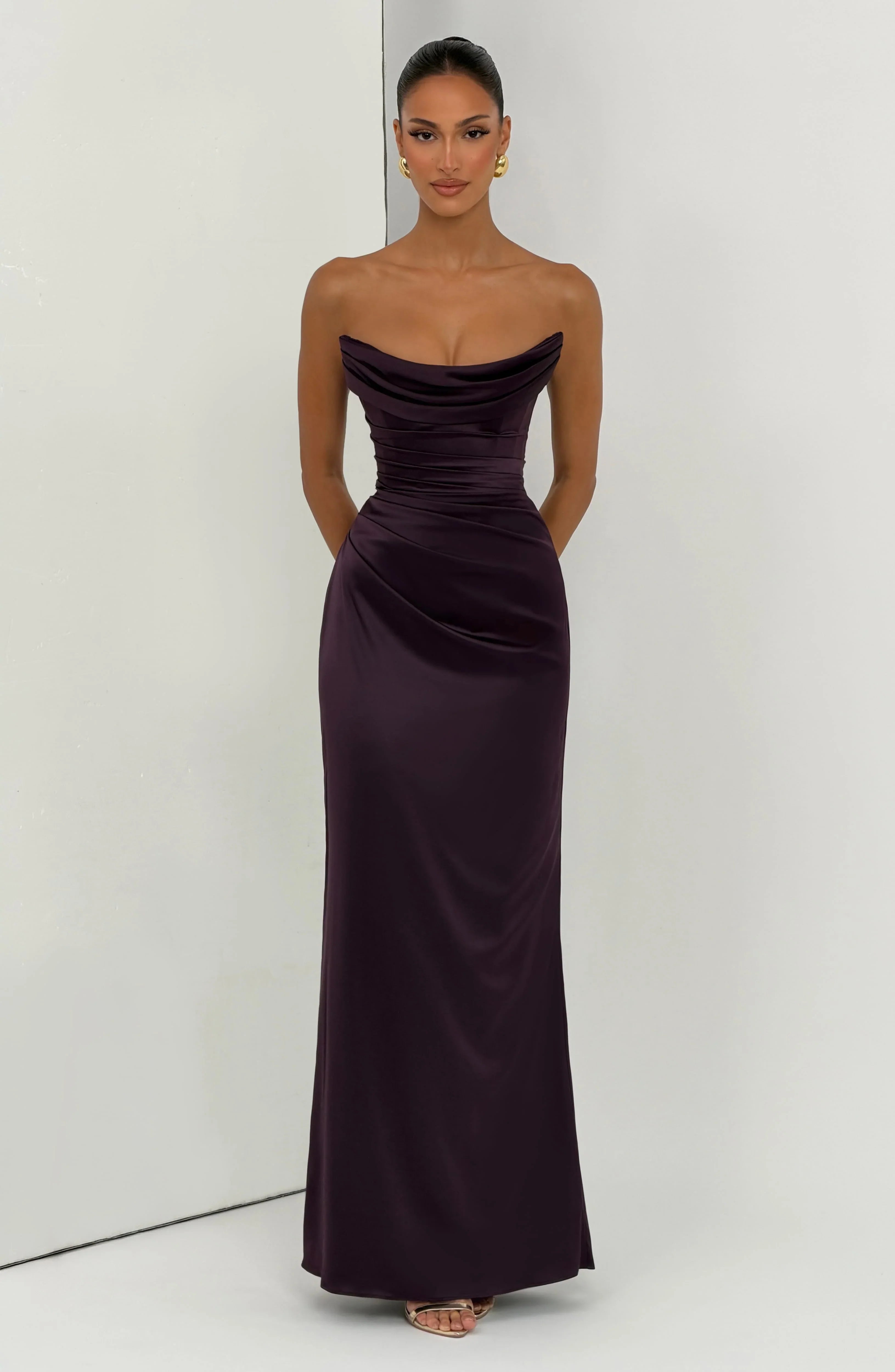 Vessa Maxi Dress - Plum