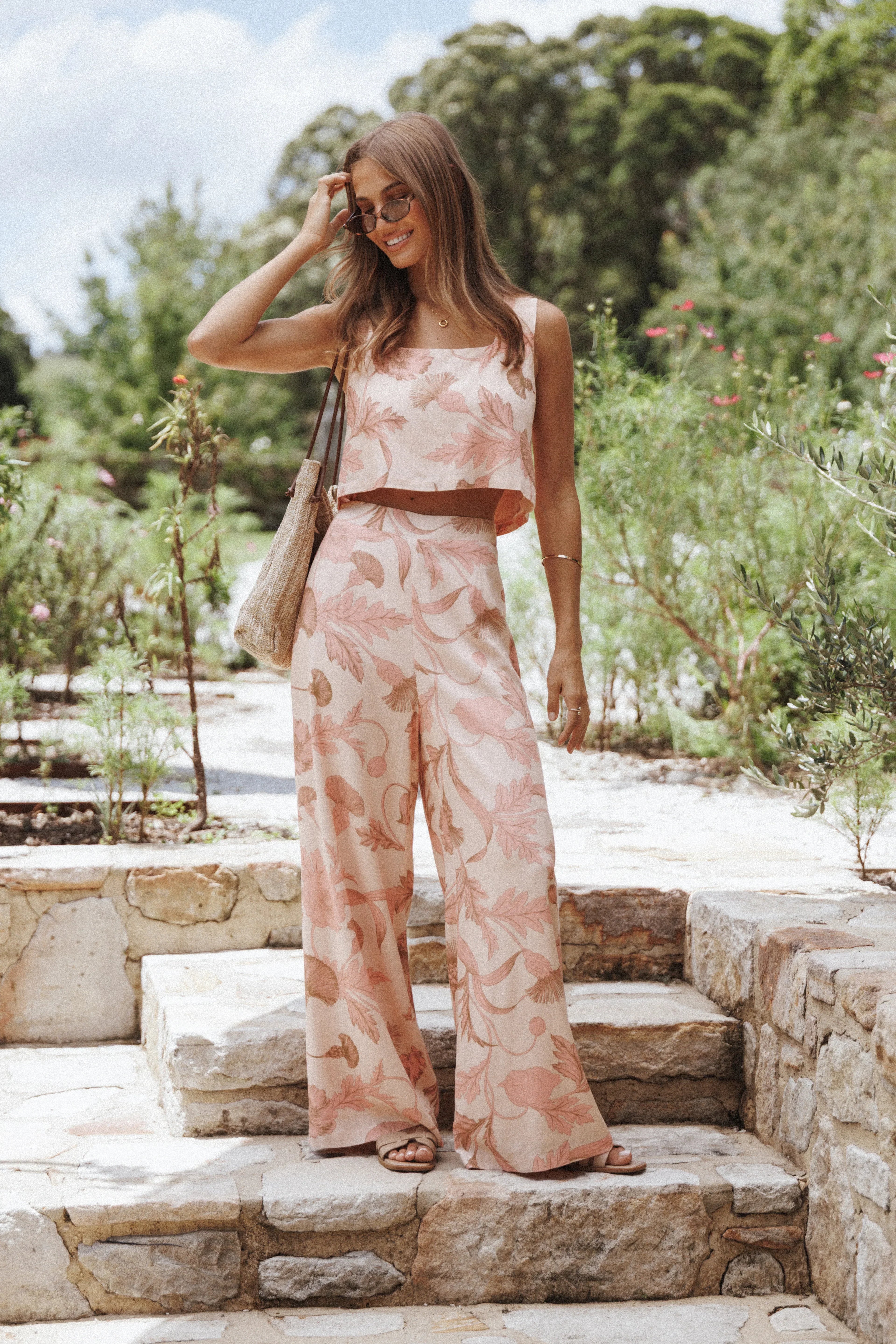 Devlin Top - Pink Floral