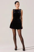 Jinnie Velvet Boat Neck Top