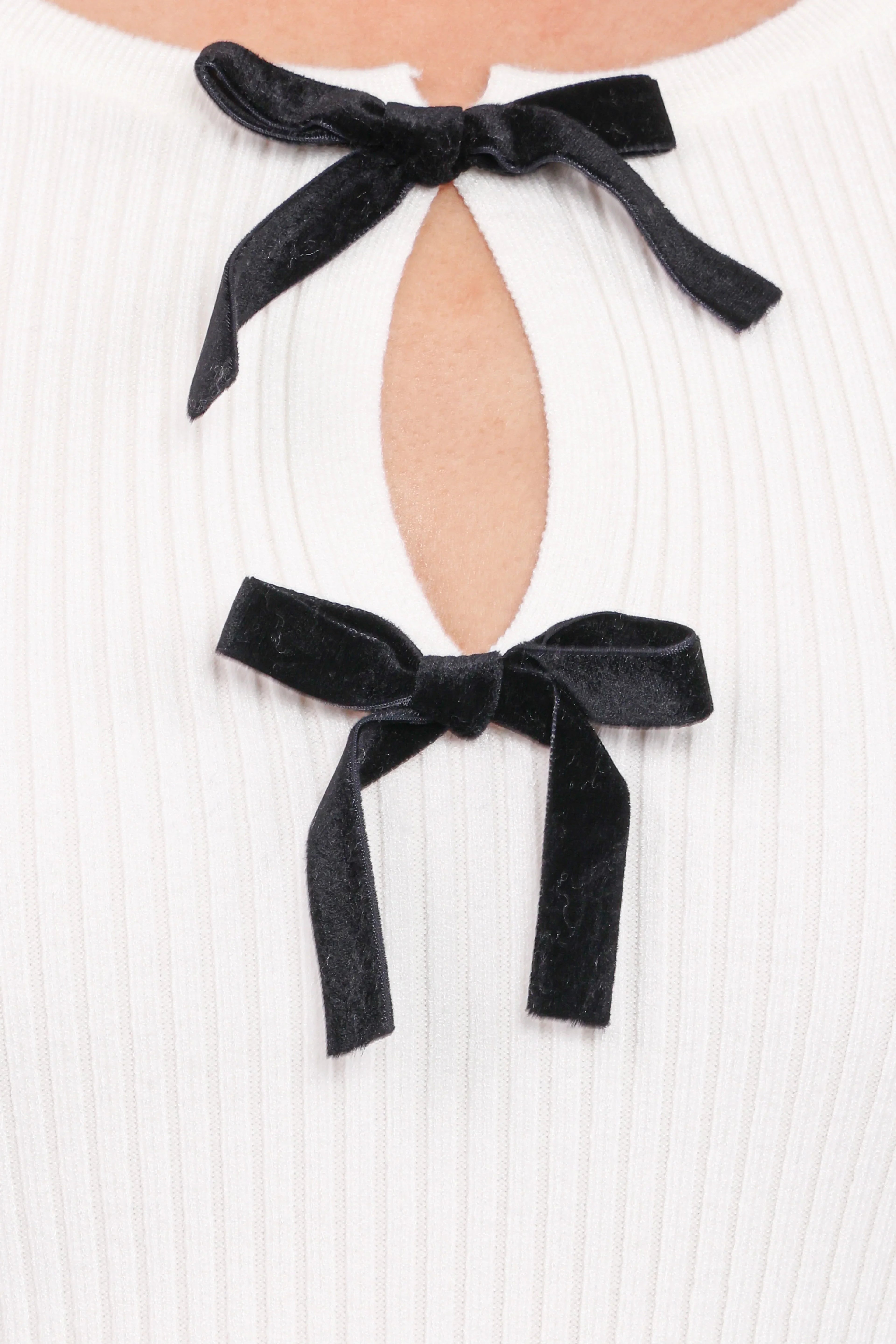 Elba Knit Top - White