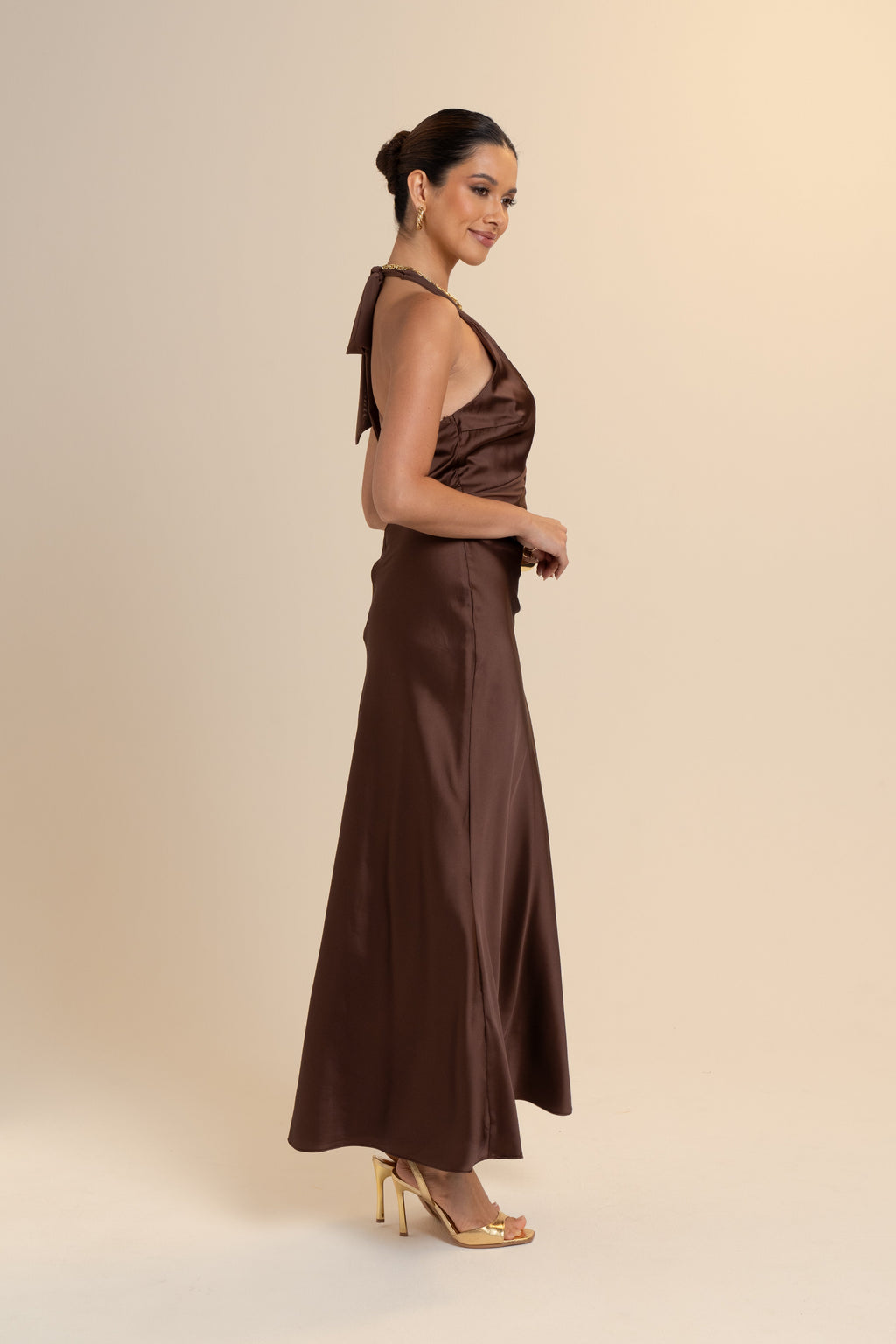 Charmaine Halter Neck Slip Dress