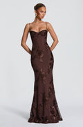 Nefertiti Maxi Dress - Plum Brown