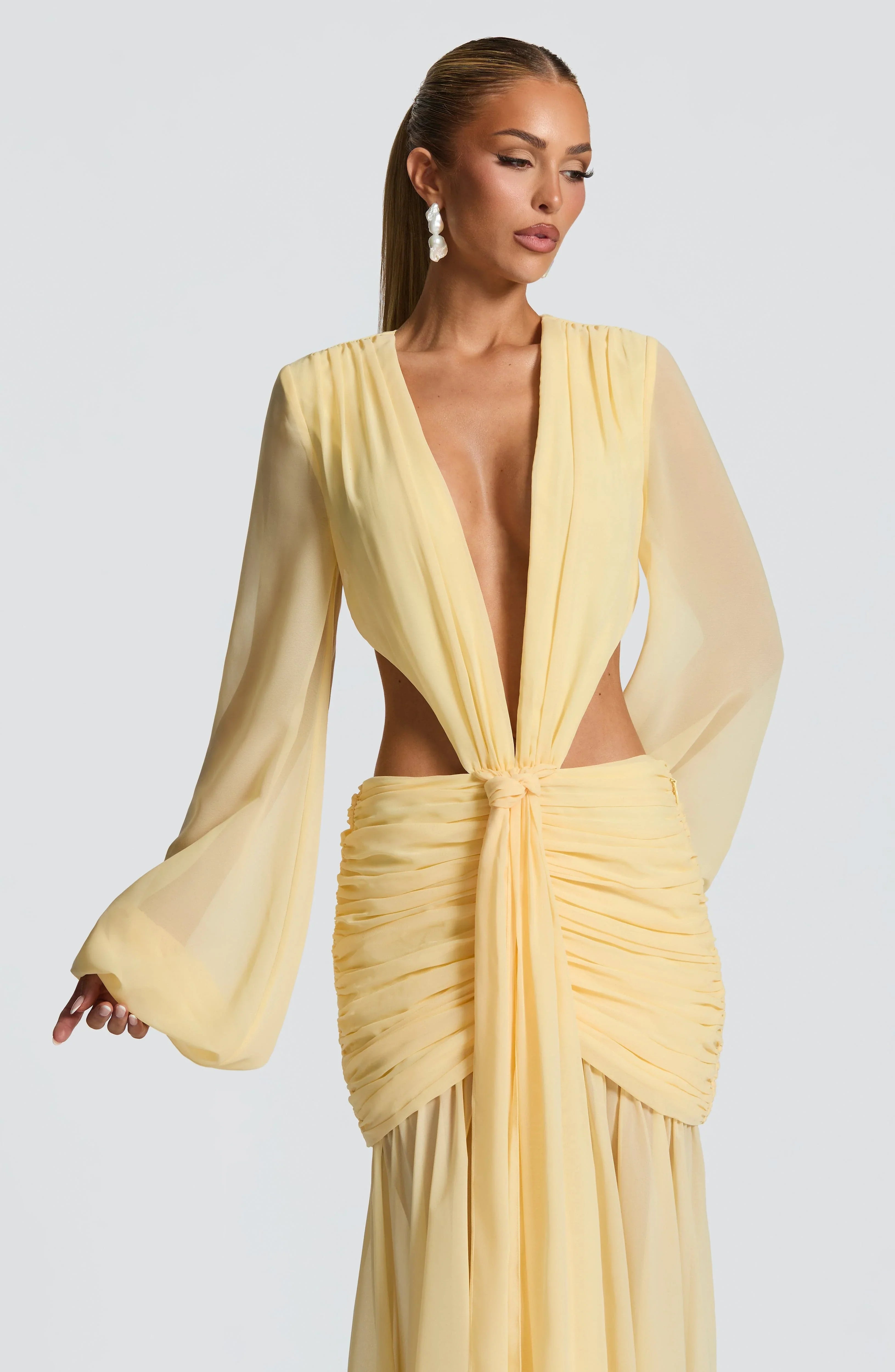 Andrina Maxi Dress - Lemon
