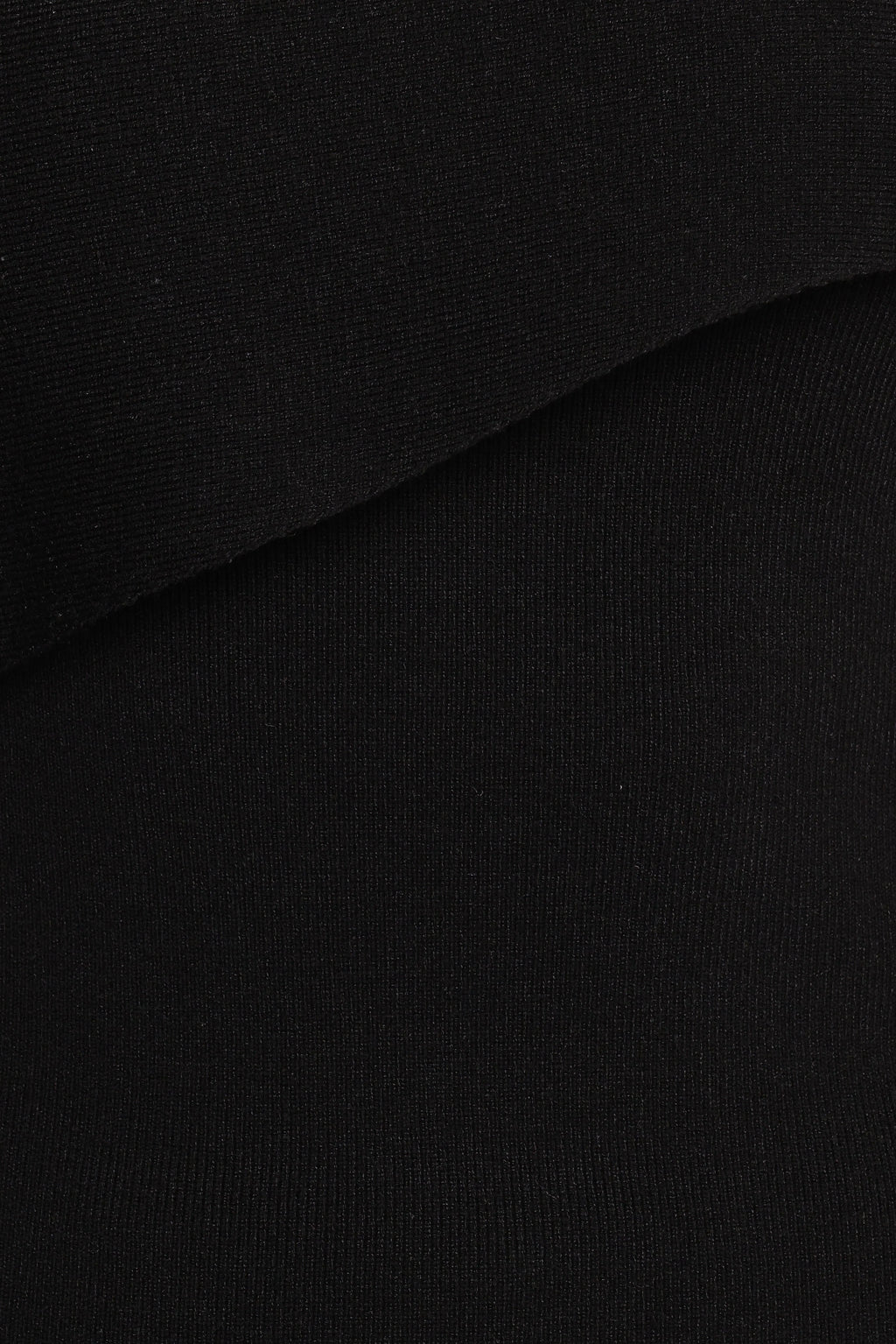 Charama Off Shoulder Knit Top - Black