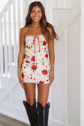 Come to the Garden Mini Skirt - Cream