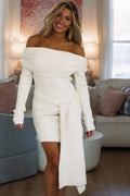 All Or Nothing Sweater Mini Dress - Ivory